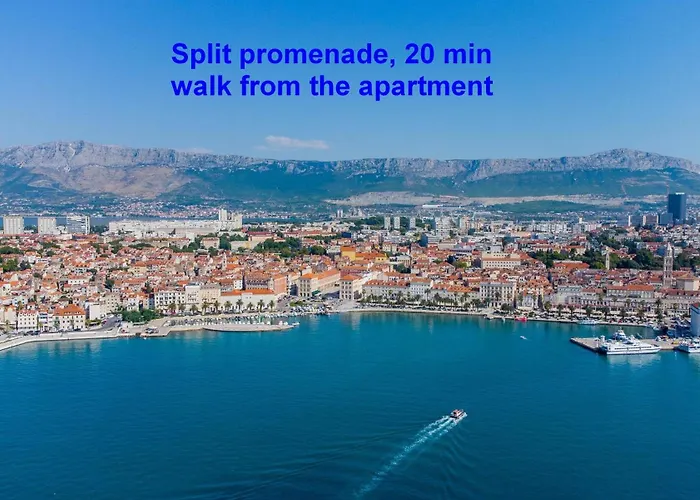 アパート Adriatic Retreat Meje, 4 Min Walk To The スプリト